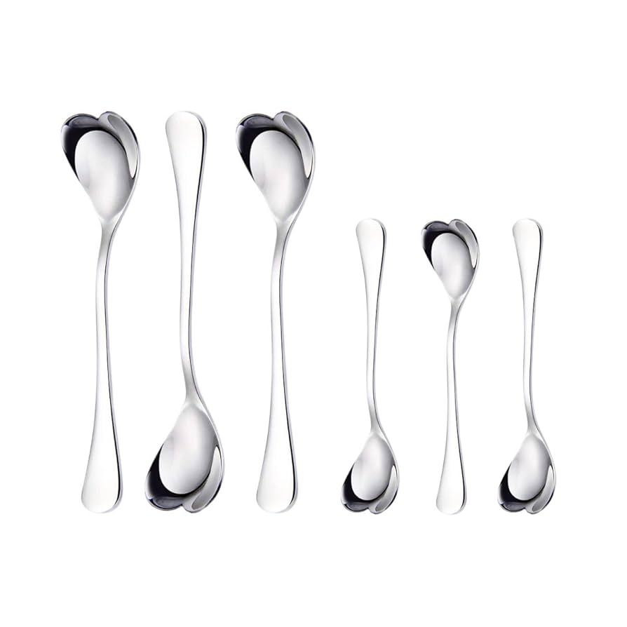 Amazon.co.jp: フェーデリック ハート形 スプーン 6点 18/10